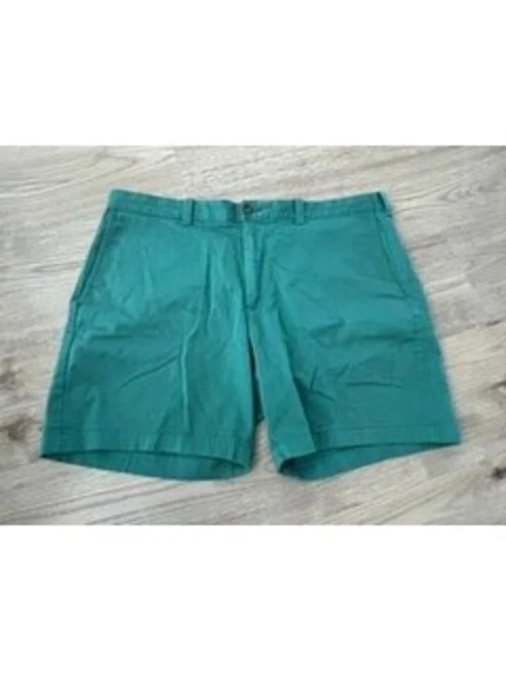 J.Crew Mens Chino Shorts Size 38 Green 7 Inch Inseam Stretch Cotton Casual